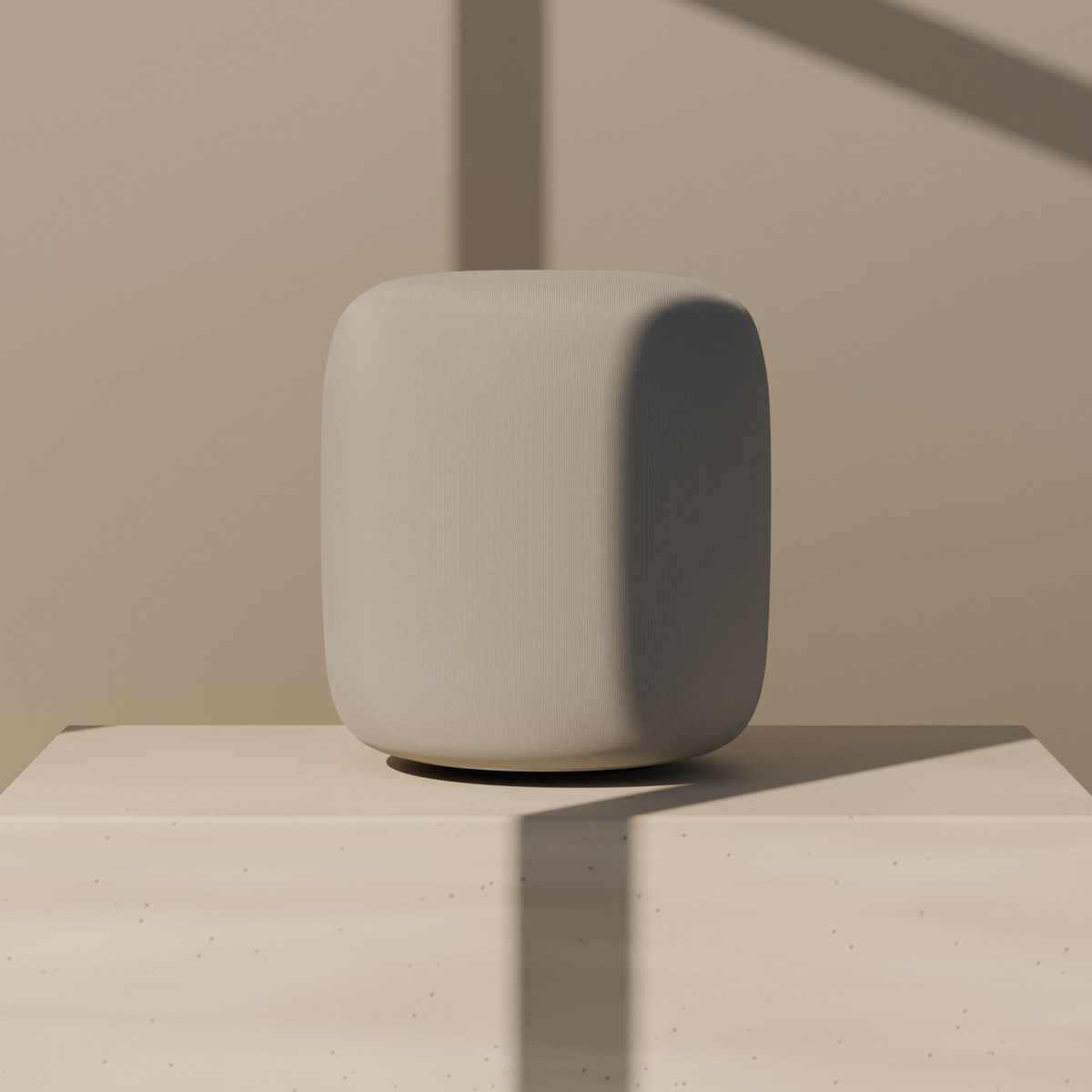 aaro one in Pearl on a travertine block